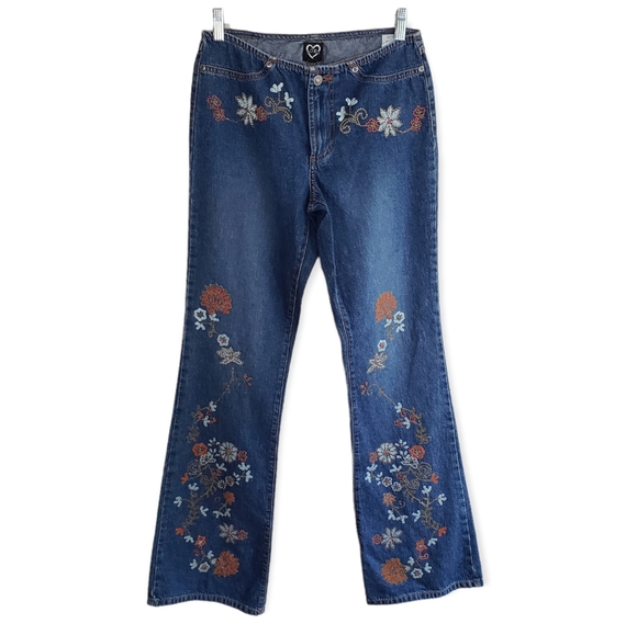 XOXO Denim - Vintage XOXO Beaded Floral Jeans
